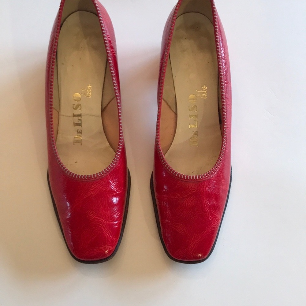 Vintage Deliso Debs Red Pumps by Palter Deliso